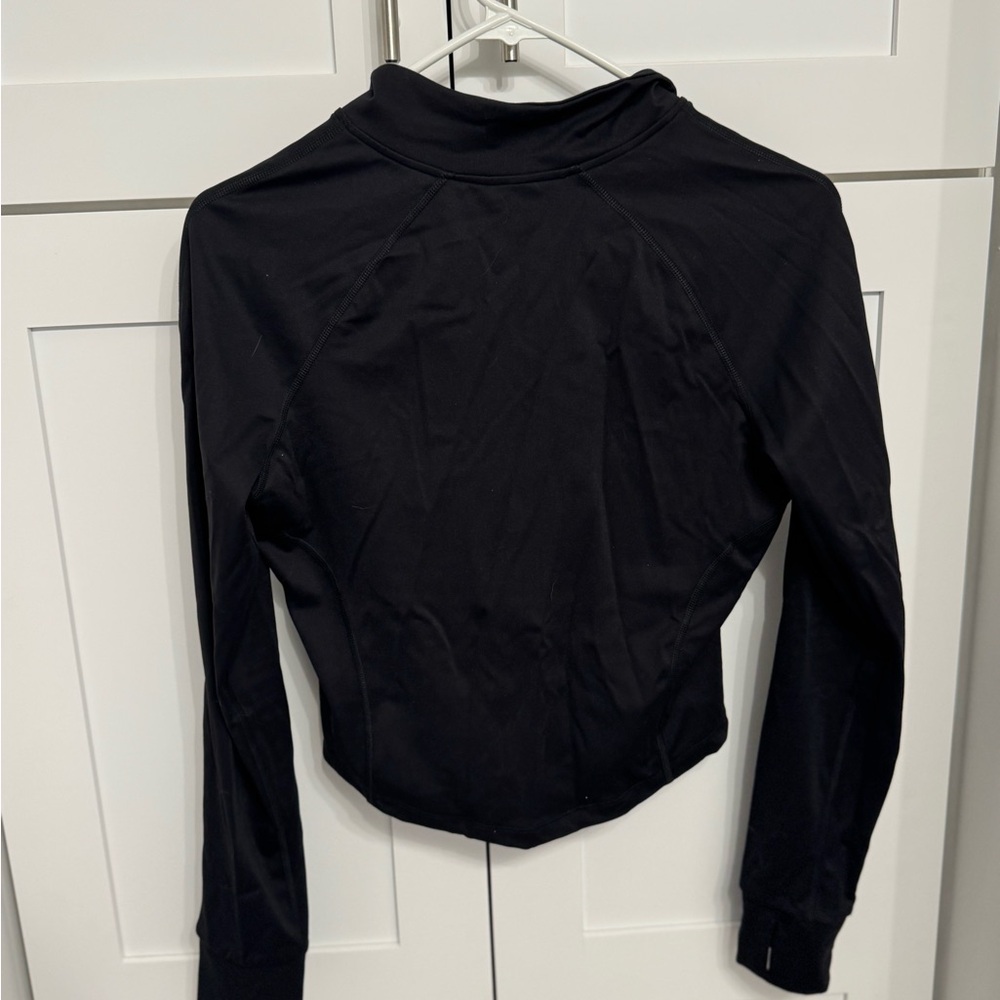 Black Zip-Up Athletic Jacket - Picture 8 of 8